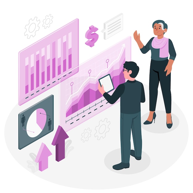 Ilustración del concepto de análisis empresarial