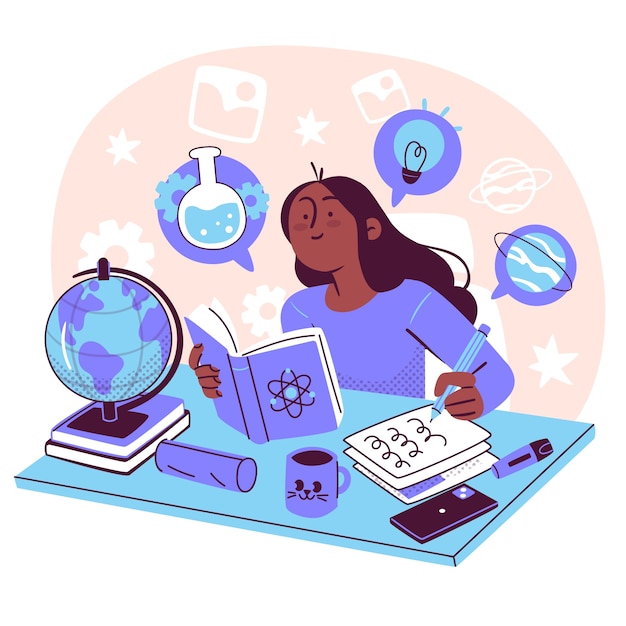 Ilustración del concepto de aprendizaje