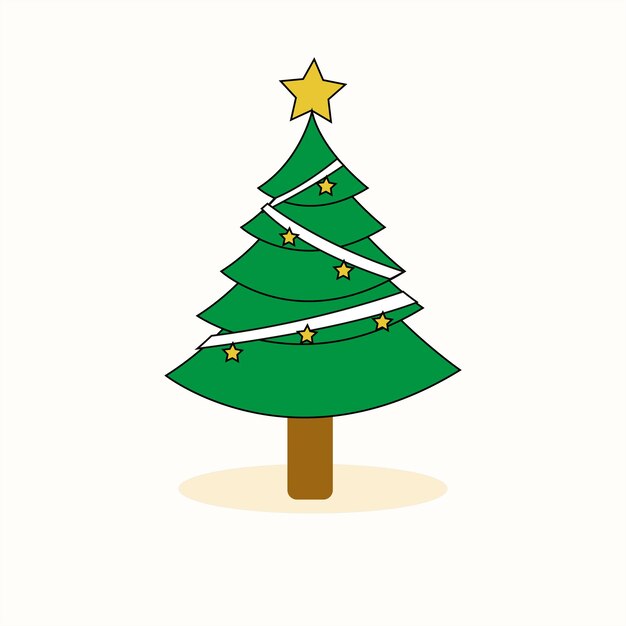 Ilustración del concepto de árbol de Navidad vectorial