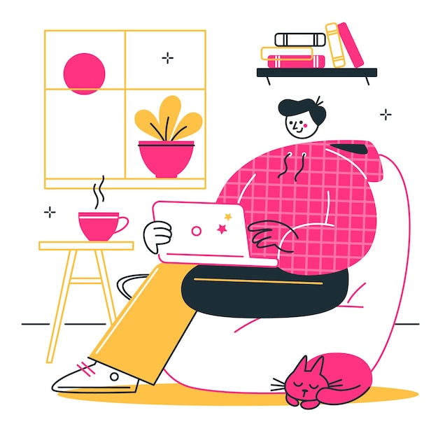 Ilustración del concepto de autónomo