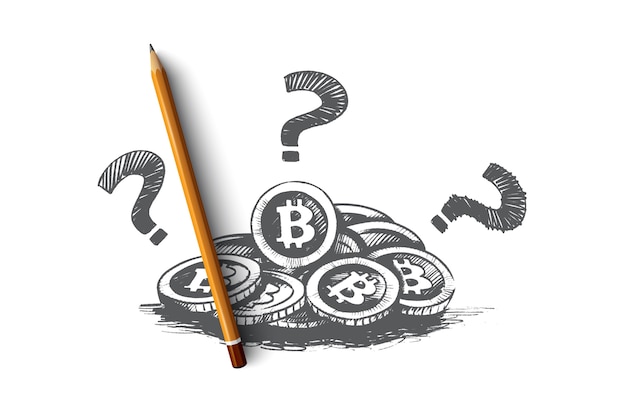 Ilustración del concepto de Bitcoin
