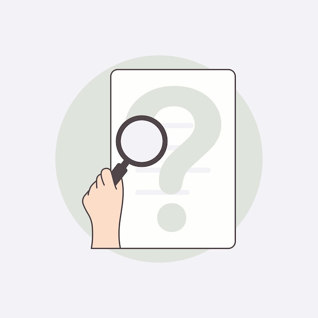 Ilustración del concepto de búsqueda de datos