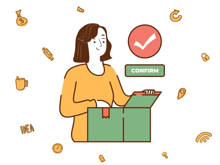 Ilustración del concepto de comercio electrónico