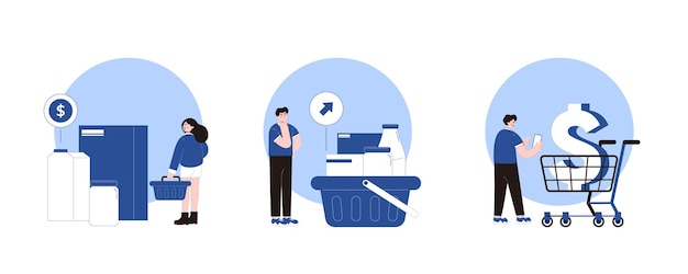 Ilustración del concepto de compras