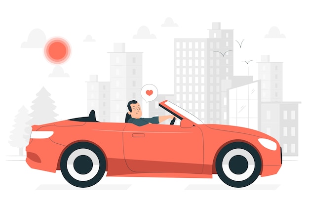 Ilustración del concepto de conducción
