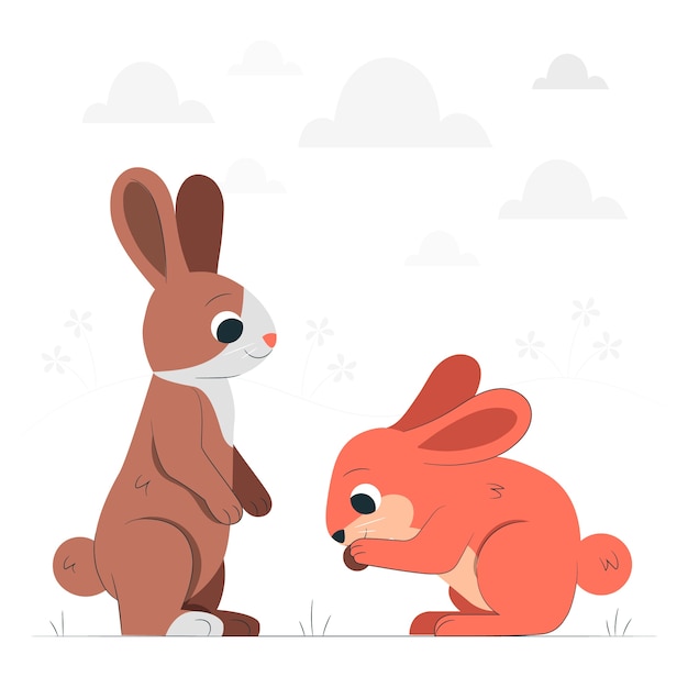 Ilustración del concepto de conejo