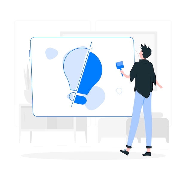 Ilustración del concepto de creatividad