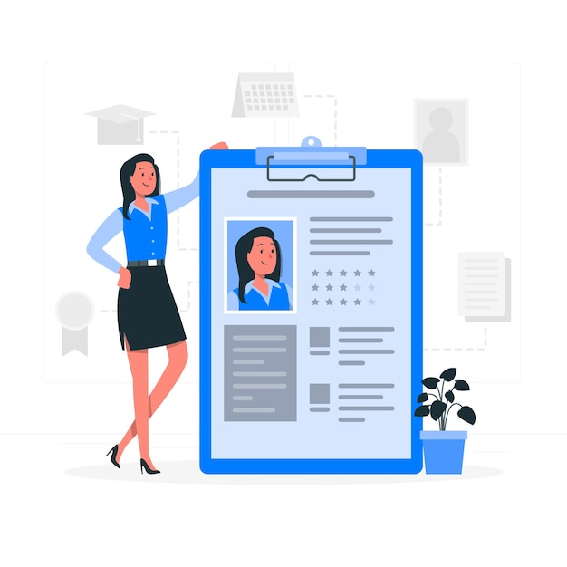 Ilustración del concepto de datos de perfil
