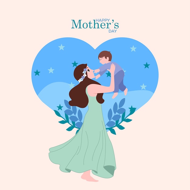 Vector ilustración del concepto del día de la madre