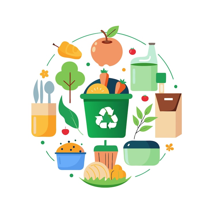 Vector ilustración del concepto del día mundial de la alimentación