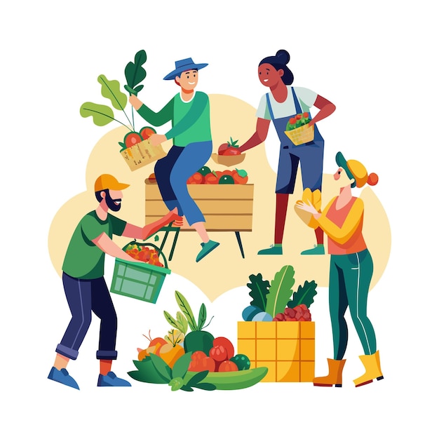 Ilustración del concepto del Día Mundial de la Alimentación
