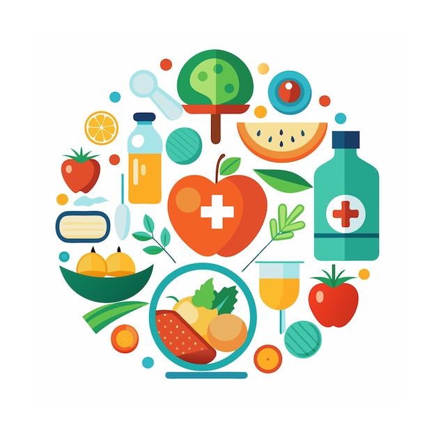 Ilustración del concepto del Día Mundial de la Alimentación