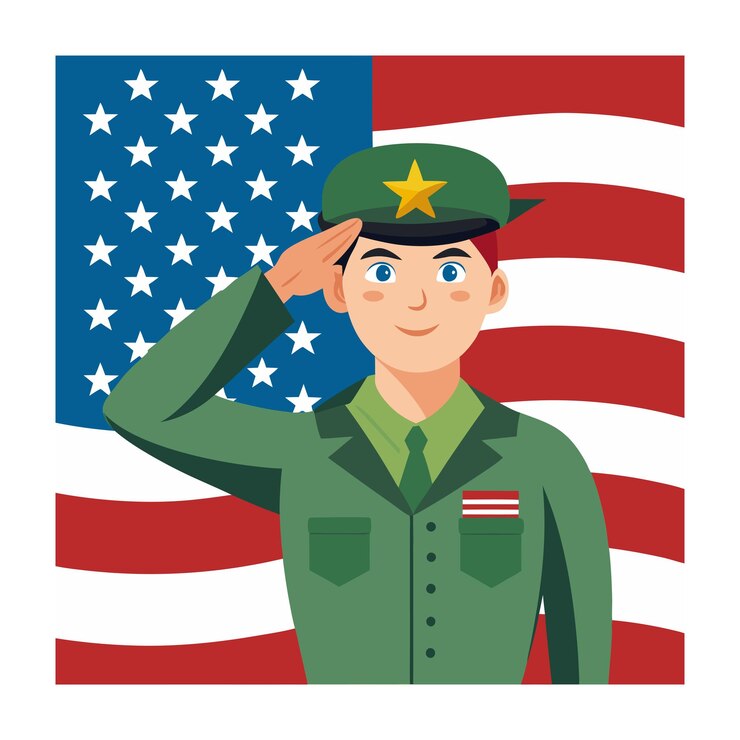 Vector ilustración del concepto del día de los veteranos