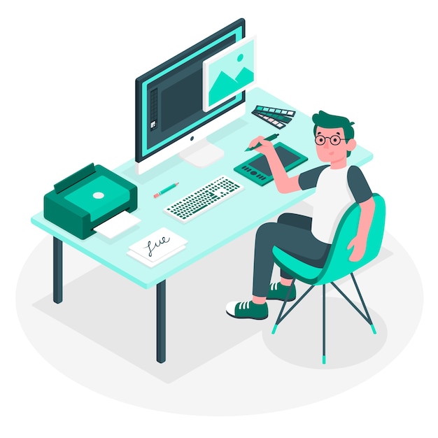 Ilustración del concepto del diseñador