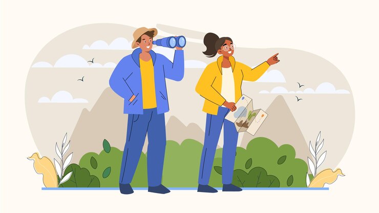 Vector ilustración del concepto de diseño gráfico vectorial de vacaciones 2d