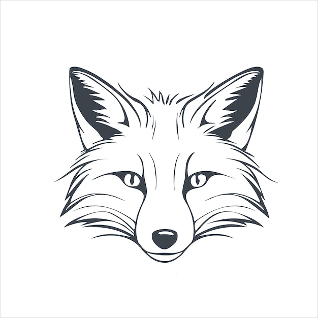 Ilustración del concepto de diseño de icono de Fox