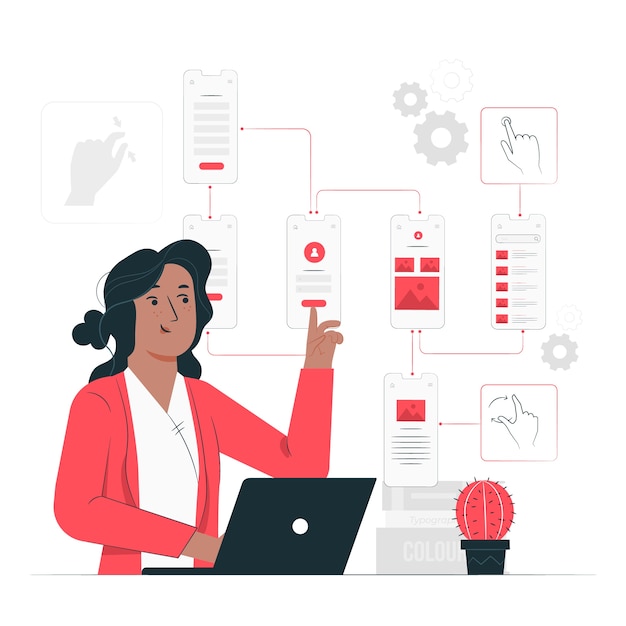 Ilustración del concepto de diseño de interacción