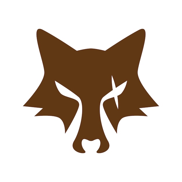 Ilustración del concepto de diseño del logotipo de Wolf