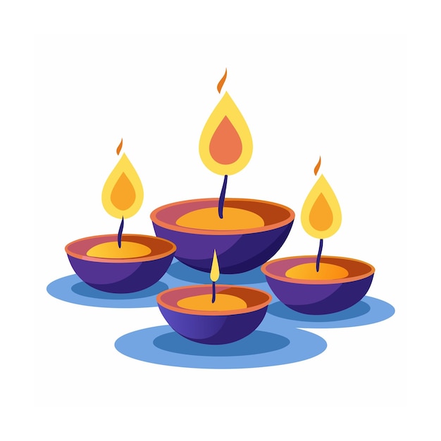 Ilustración del concepto de Diwali