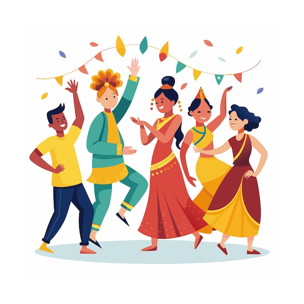 Ilustración del concepto de Diwali