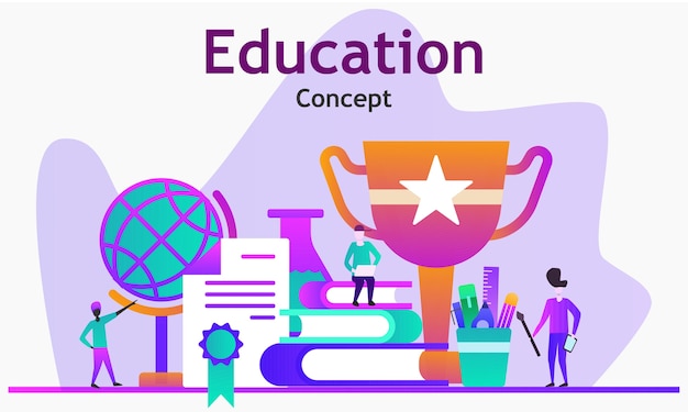 Vector ilustración del concepto de educación