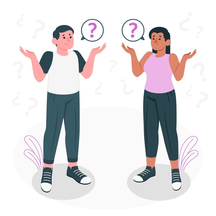 Vector ilustración del concepto de encogimiento de hombros