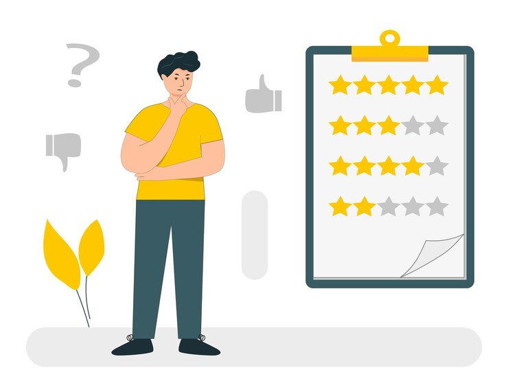 Vector ilustración de concepto de encuesta a los clientes