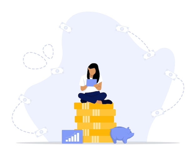 Ilustración del concepto de finanzas