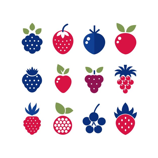 Ilustración del concepto de frutas frescas