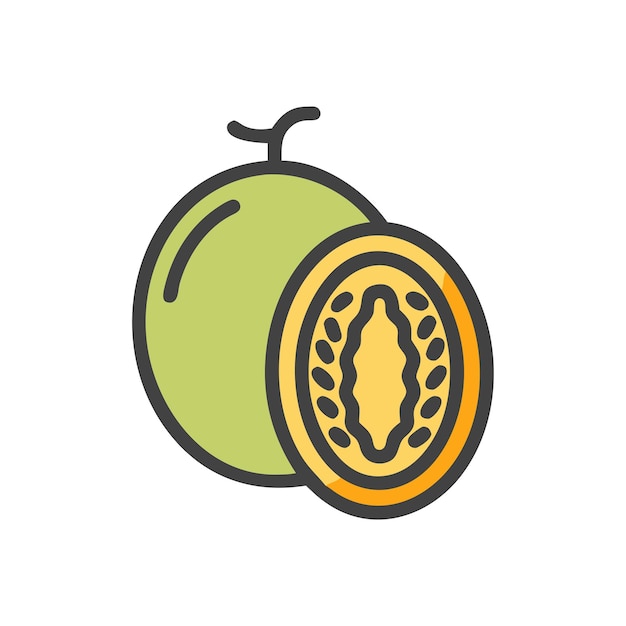 Ilustración del concepto de frutas frescas