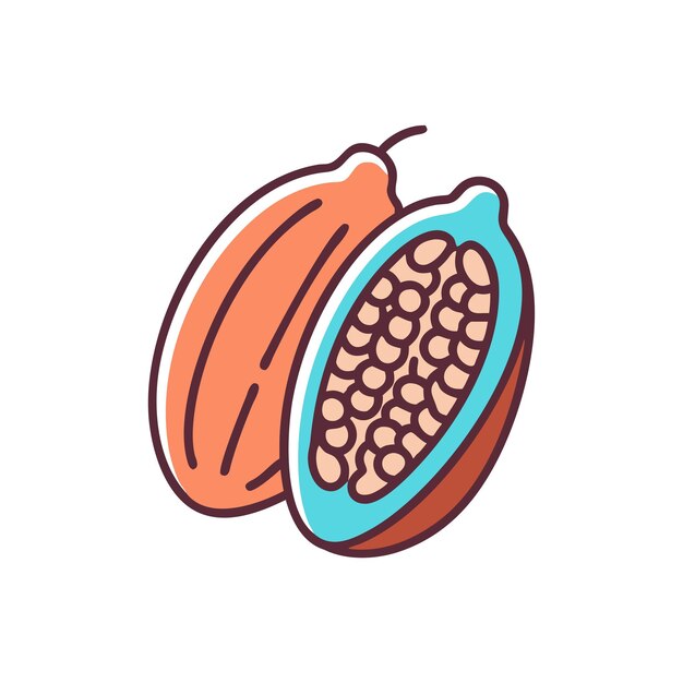 Ilustración del concepto de frutas frescas