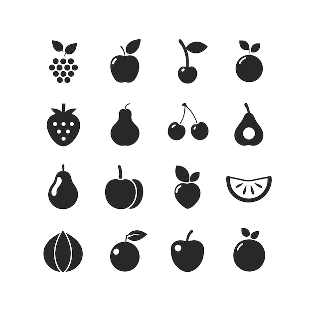 Ilustración del concepto de frutas frescas
