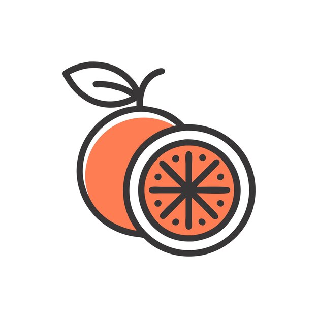 Ilustración del concepto de frutas frescas