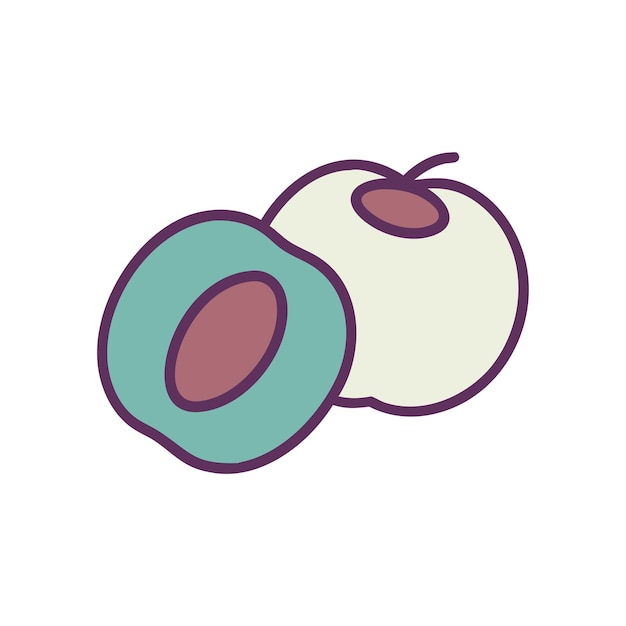 Ilustración del concepto de frutas frescas