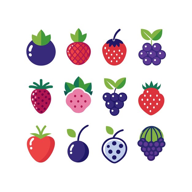Ilustración del concepto de frutas frescas