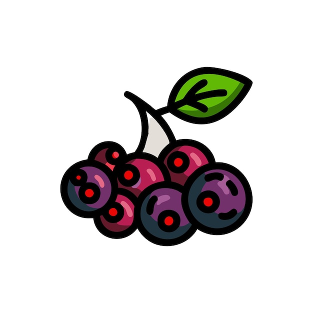 Ilustración del concepto de frutas frescas