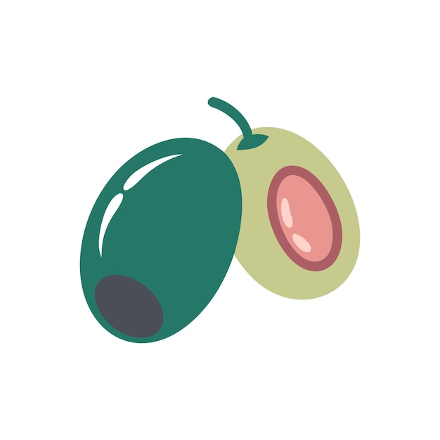Ilustración del concepto de frutas frescas