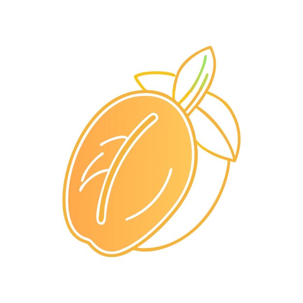 Ilustración del concepto de frutas frescas