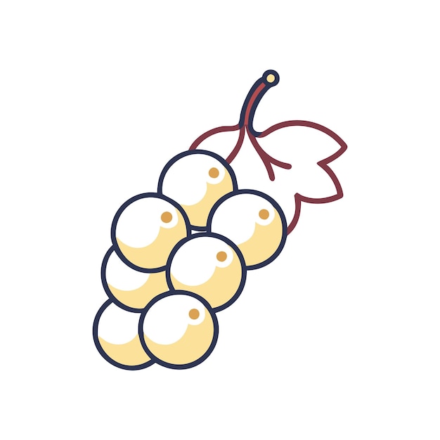 Ilustración del concepto de frutas frescas