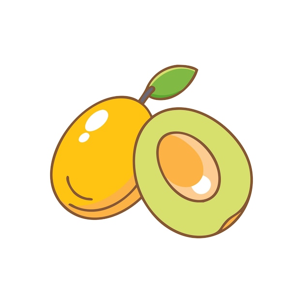 Ilustración del concepto de frutas frescas