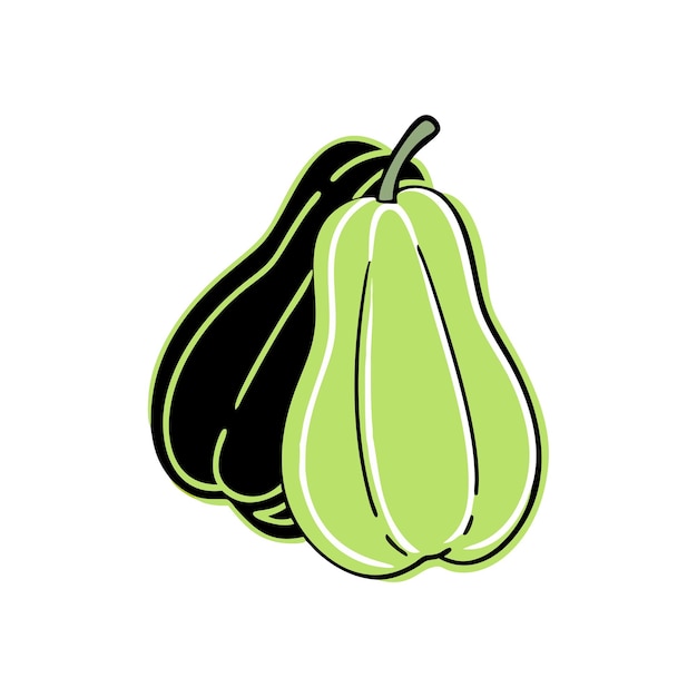 Ilustración del concepto de frutas frescas