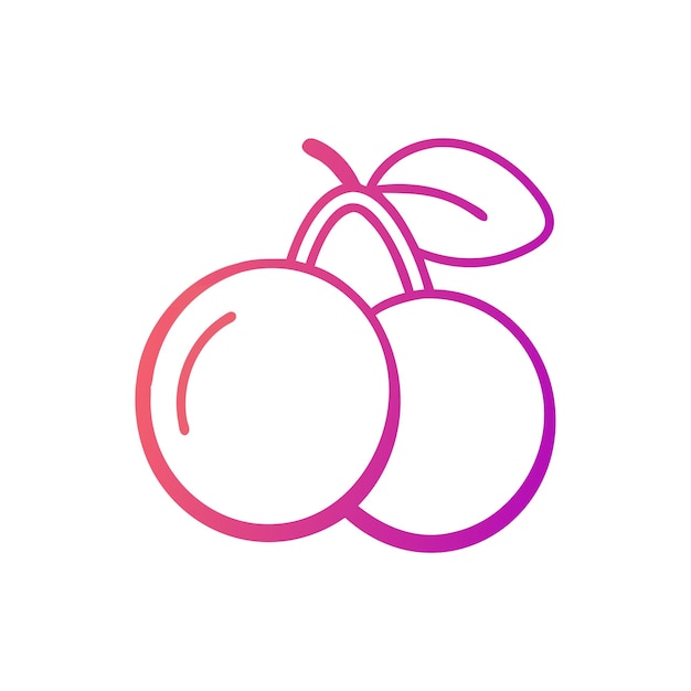 Ilustración del concepto de frutas frescas