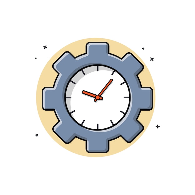 Ilustración del concepto de gestión vectorial del tiempo