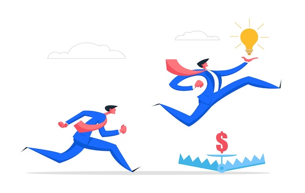 Ilustración del concepto de idea creativa de gestión de riesgos empresariales