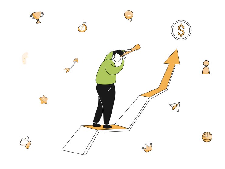 Ilustración del concepto de las ideas sociales del marketing digital