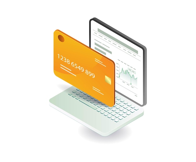 Ilustración del concepto informático de análisis financiero empresarial