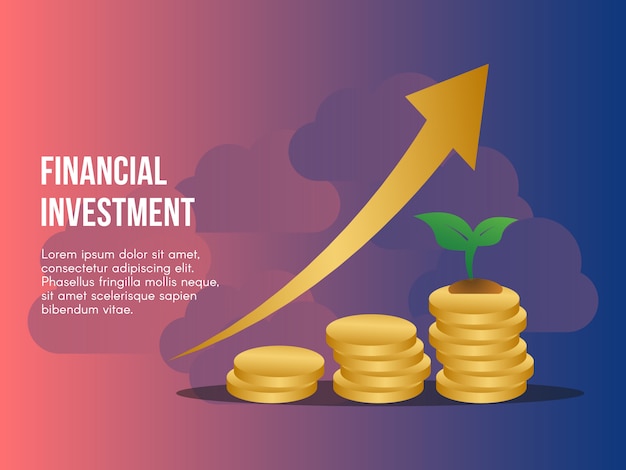 Ilustración del concepto de inversión financiera