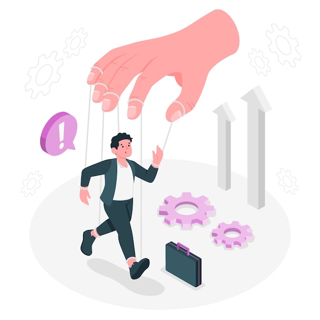 Ilustración del concepto de manipulación