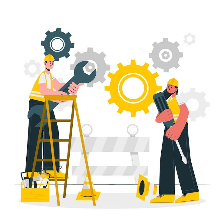 Vector ilustración del concepto mantenimiento