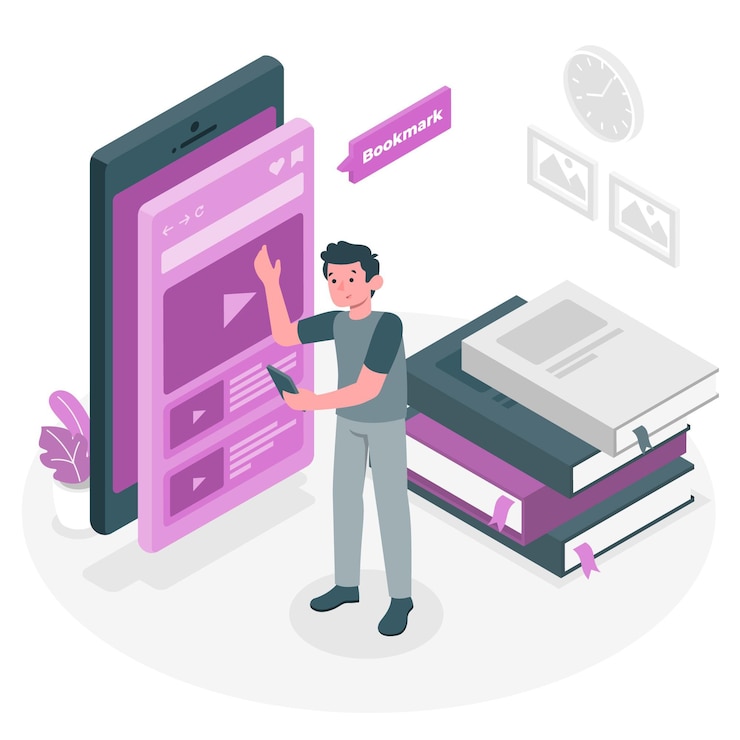 Vector ilustración del concepto de marcadores